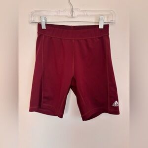 Adidas Burgundy Techfit Shorts